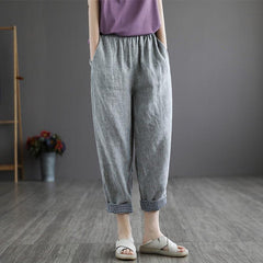 Women Summer Thin Linen Pants