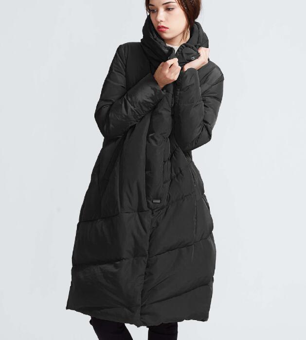 A-line Women Winter Thick 90% Duck Down Jackets Warm Down Coat Any Size