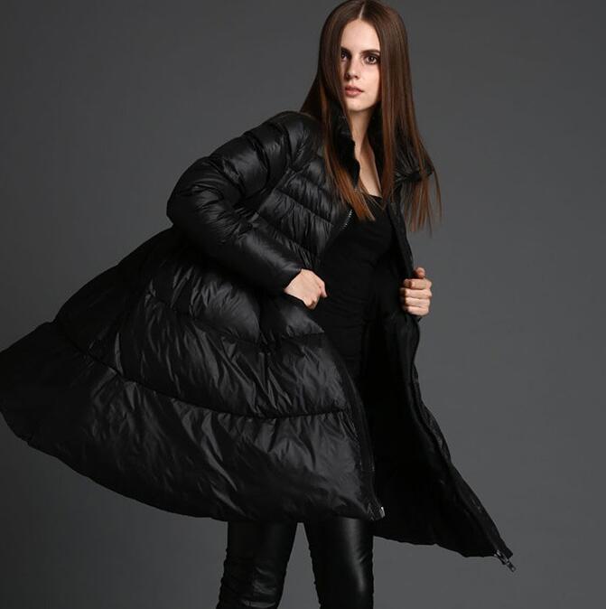 A-Linie Damen-Winter-Puffermantel, warmer, dicker Mantel aus 90 % Entendaunen / 1002