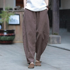 Women's Elastic Waist Loose Casual Pants