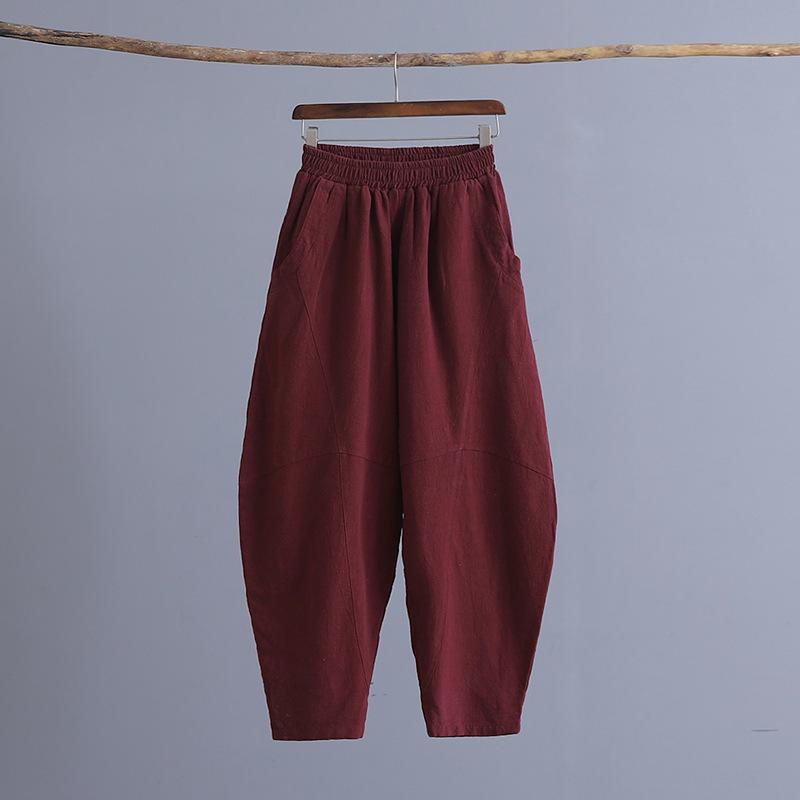 Women's Elastic Waist Loose Casual Pants