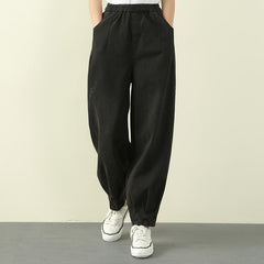 Women's High Waist Retro Casual Pants