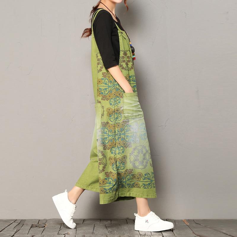 Women's  Wide-leg Printing Loose Casual Jumpsuit