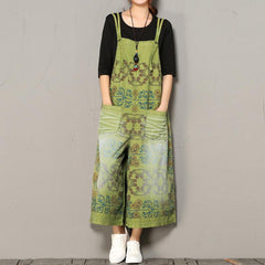 Women's  Wide-leg Printing Loose Casual Jumpsuit